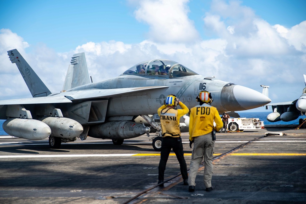 USS Ronald Reagan (CVN 76) conducts flight operations