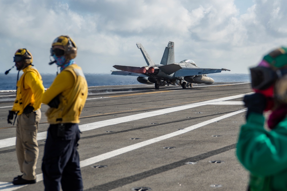 USS Ronald Reagan (CVN 76) conducts flight operations