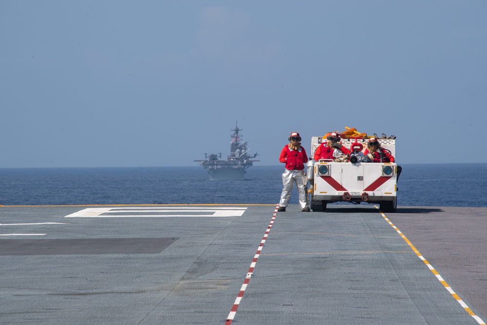 USS America, USS Tripoli Conducts Formation Steaming Exercise