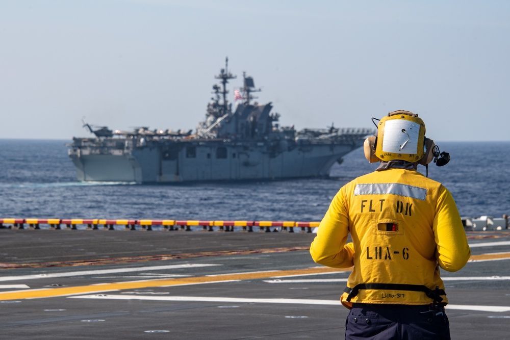 USS America, USS Tripoli Conducts Formation Steaming Exercise
