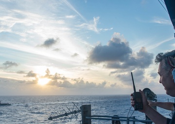 Carrier Strike Group 5 Hosts JMSDF Liaison Officers