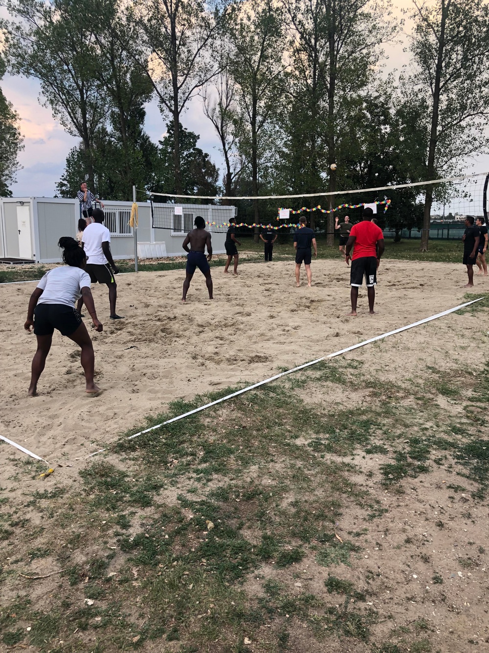 Seabees from NMCB-11 Enjoy a Volleyball Game with Armed Forces, Romania