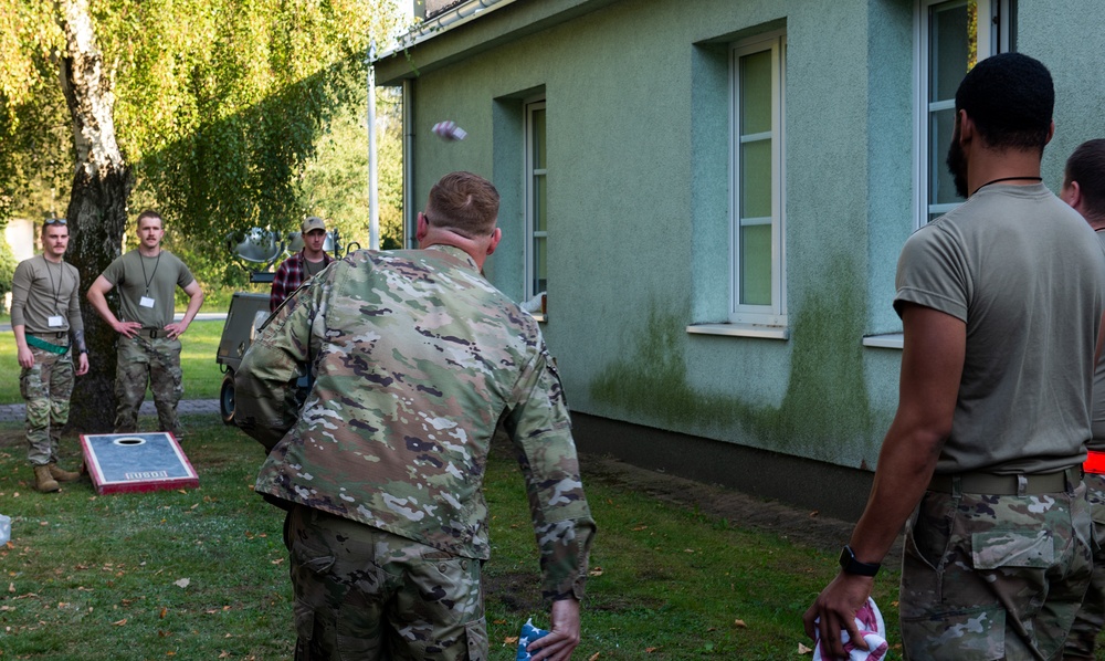 United Service Organization (USO) in Europe visits Airmen at Łask Air Base, Poland