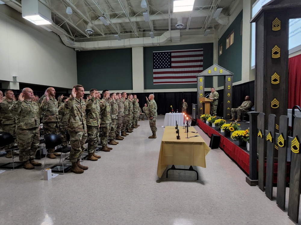 63rd Troop Command, Michigan National Guard, holds NCO Induction Ceremony on 9-11