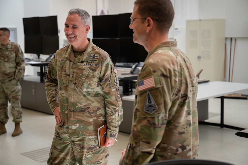 SpOC Commander visits Wideband Satellite Operations Center