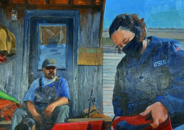 US Coast Guard Art Program 2021 Collection, Ob ID# 202113, &quot;Safety first,&quot; Kristin Hosbein (13 of 32)