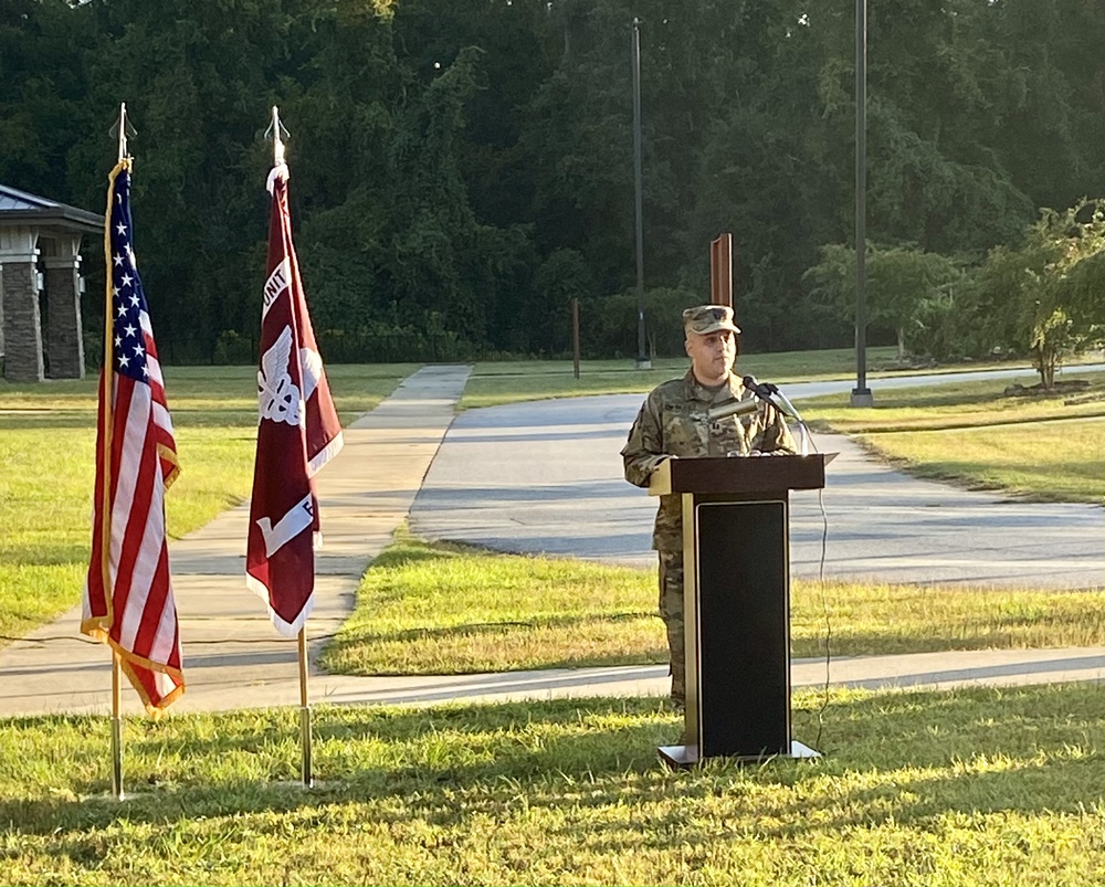 Today, Capt. Carmen Caraballo relinquished command to Capt. Leonard Bermudez at the Fort Benning Soldier Recovery Unit - Detachment Change of Command