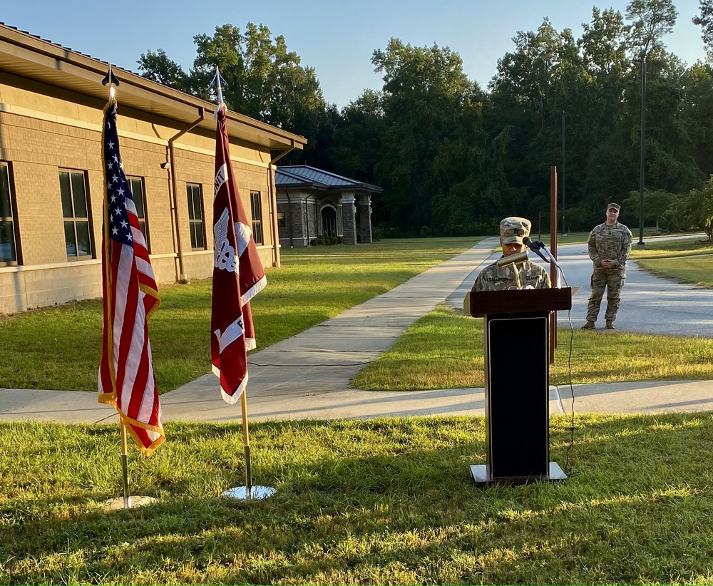 Today, Capt. Carmen Caraballo relinquished command to Capt. Leonard Bermudez at the Fort Benning Soldier Recovery Unit - Detachment Change of Command.