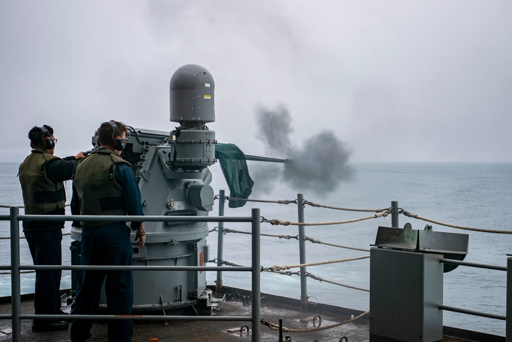 Sailors Shoot an MK 25