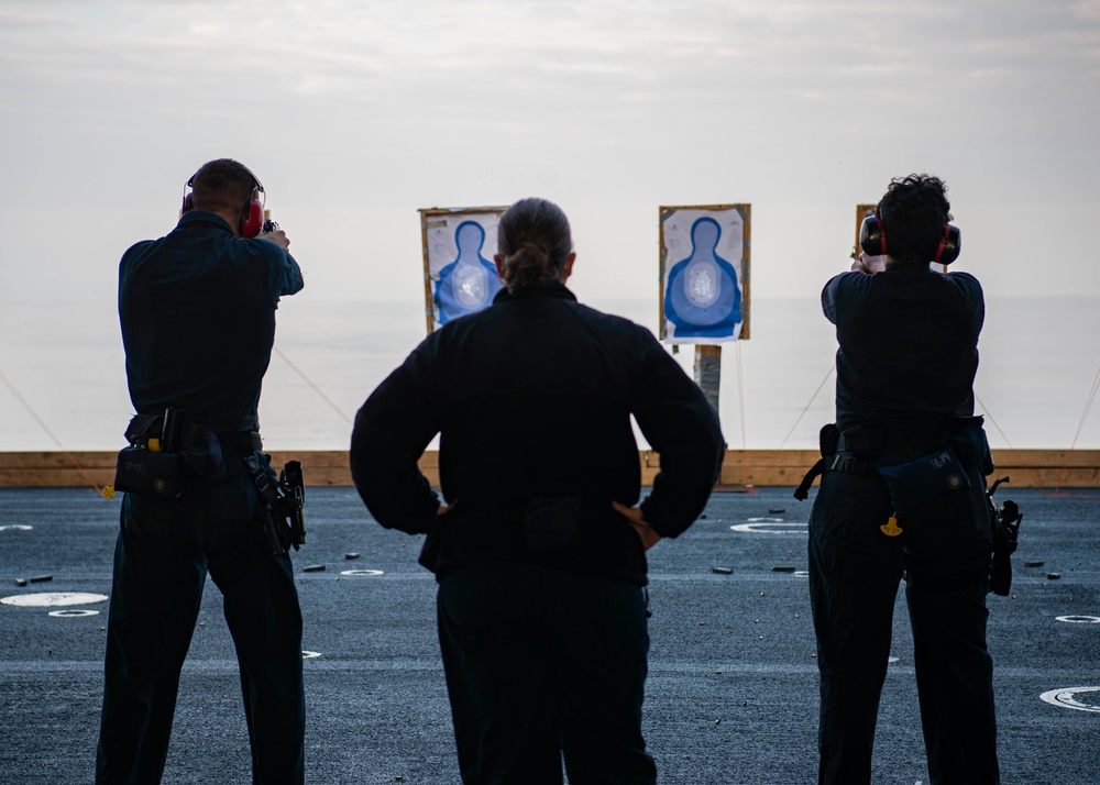 Sailors Fires M9 Service Pistol