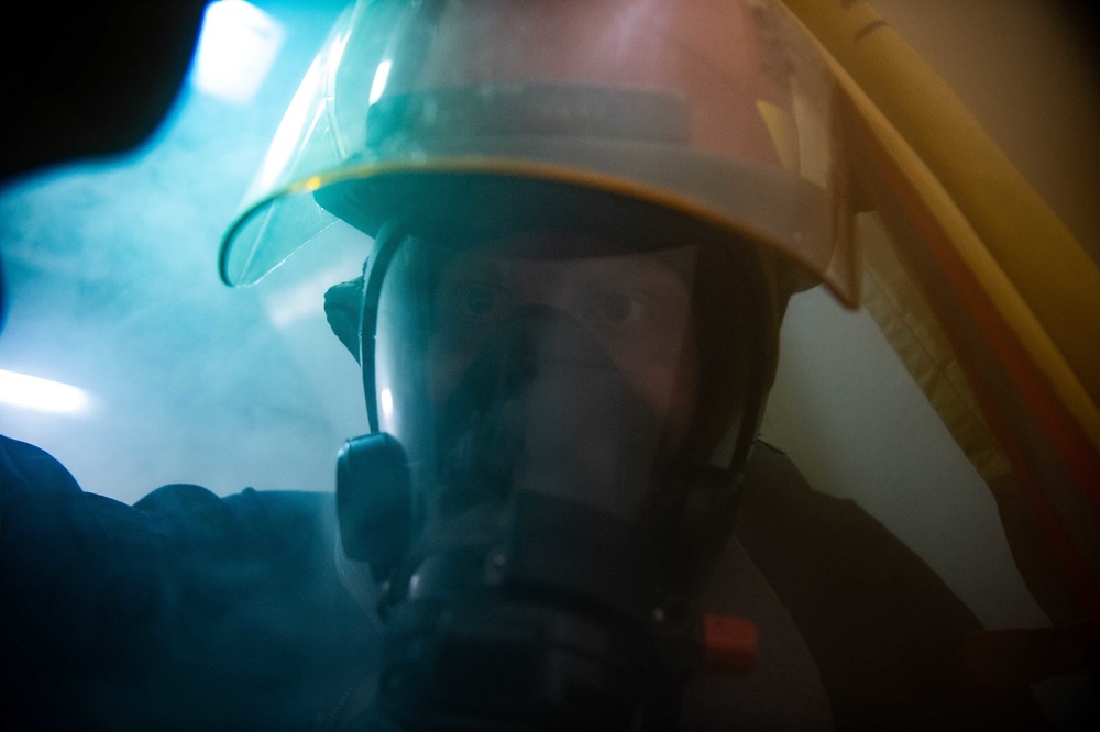 Sailors Combat Fire