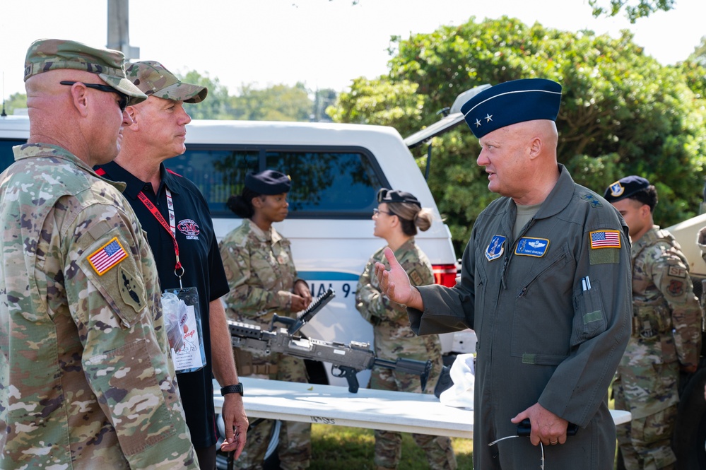 Georgia Air National Guard leaders, recruiters, and Airmen visit Georgia Military College football game