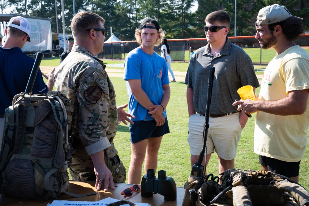 Georgia Air National Guard leaders, recruiters, and Airmen visit Mercer University football game