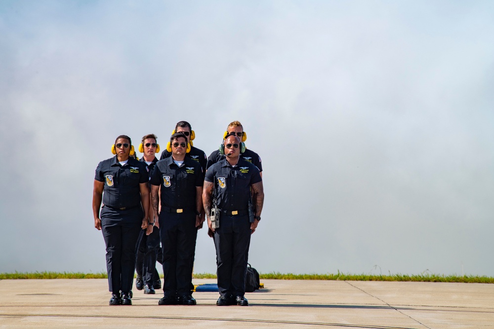 U.S. Navy Blue Angels Perform at Air Show