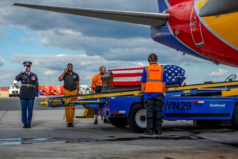 Planeside Honors for U.S. Army Lt Col. Addison Earl Baker, September 8, 2022