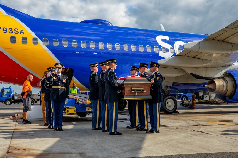 Planeside Honors for U.S. Army Lt Col. Addison Earl Baker, September 8, 2022