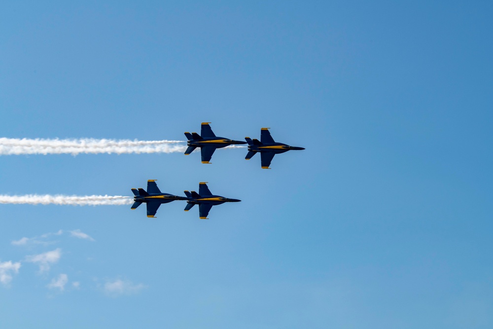 U.S. Navy Blue Angels Perform at Air Show