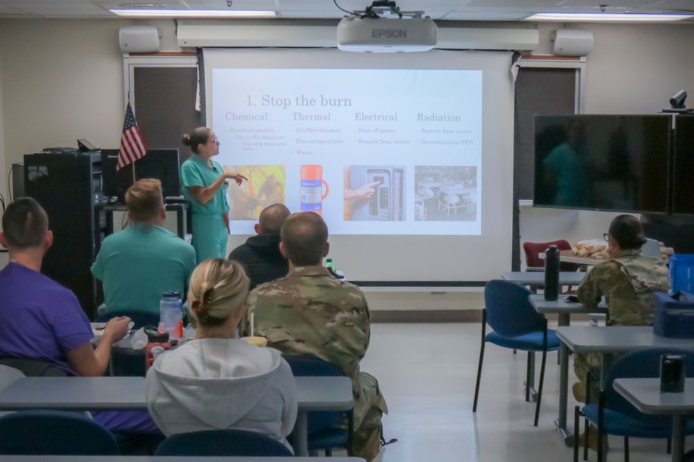 BACH PA Students conduct Burn Trauma Training
