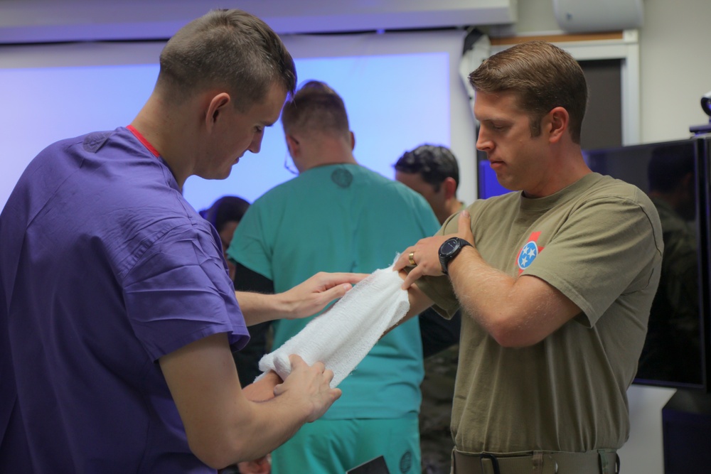 BACH PA Students conduct Burn Trauma Training