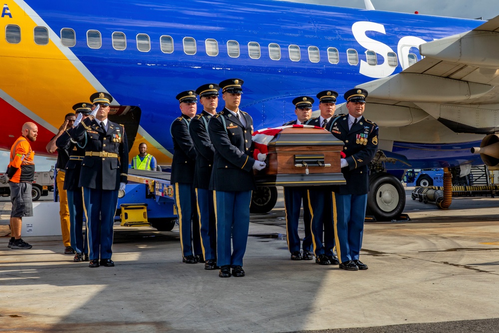 Planeside Honors for U.S. Army Lt Col. Addison Earl Baker, September 8, 2022