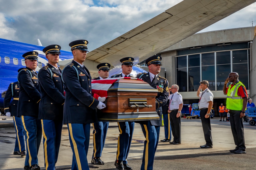 Planeside Honors for U.S. Army Lt Col. Addison Earl Baker, September 8, 2022