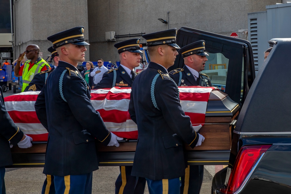 Planeside Honors for U.S. Army Lt Col. Addison Earl Baker, September 8, 2022