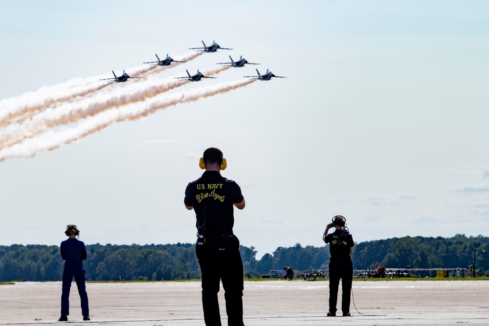 U.S. Navy Blue Angels Perform at Air Show