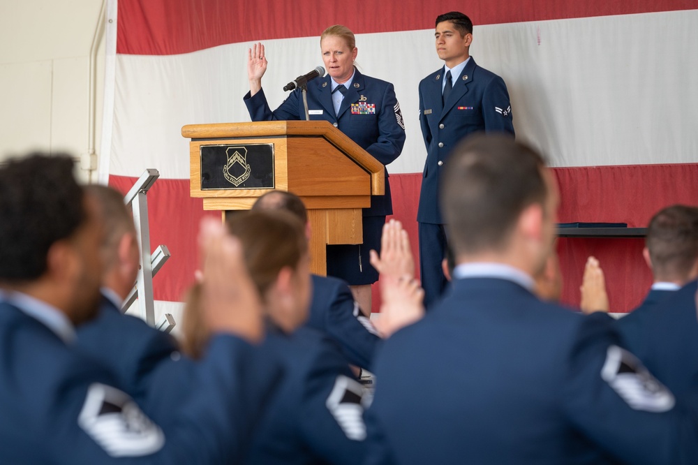 944th Fighter Wing inducts some of the Air Force’s newest Senior Noncommissioned officers