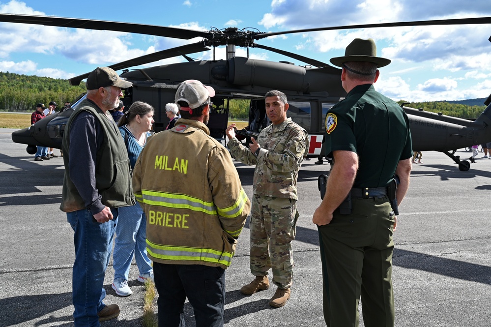 NHARNG Black Hawk, crew, visits Berlin airport for open house