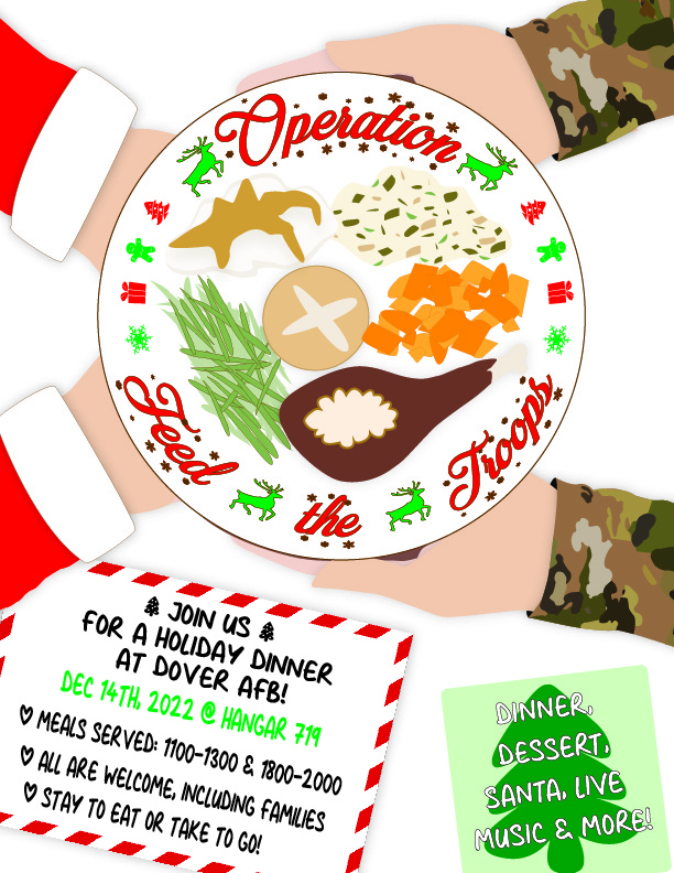 Operation Feed the Troops Holiday Dinner 2022 Flyer