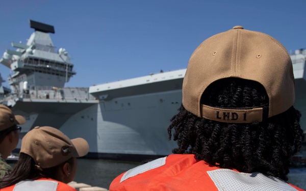 USS Wasp Hosts HMS Queen Elizabeth