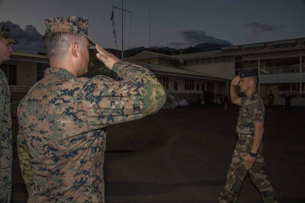 MARFORPAC Marines participate in the French Armed Forces Pentathlon Course