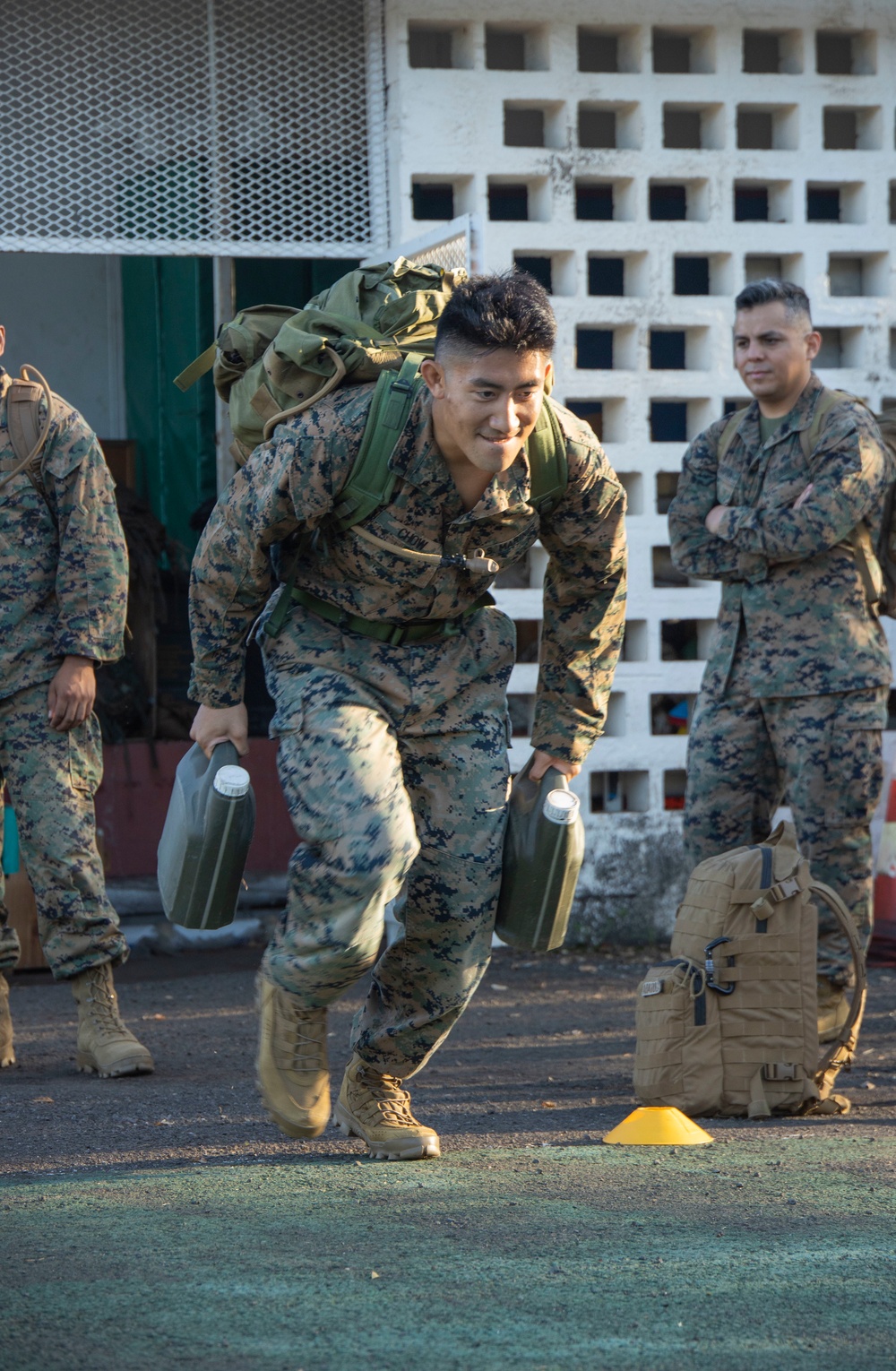 MARFORPAC Marines participate in the French Armed Forces Pentathlon Course