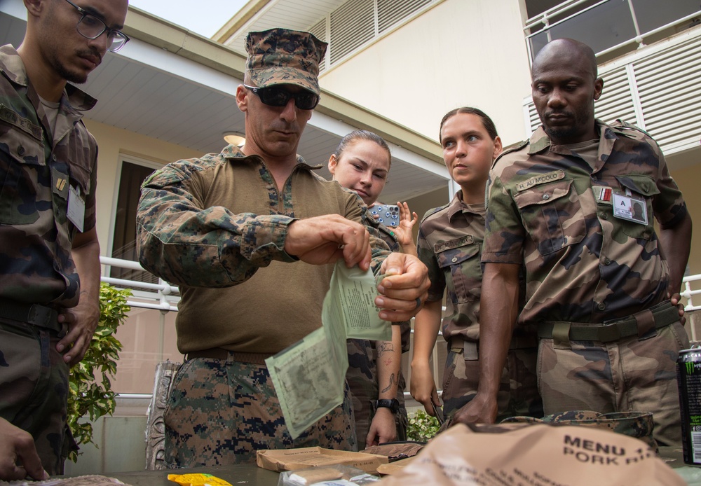 MARFORPAC Marines participate in the French Armed Forces Pentathlon Course