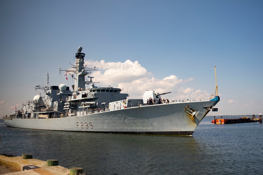 British Royal navy visits Norfolk