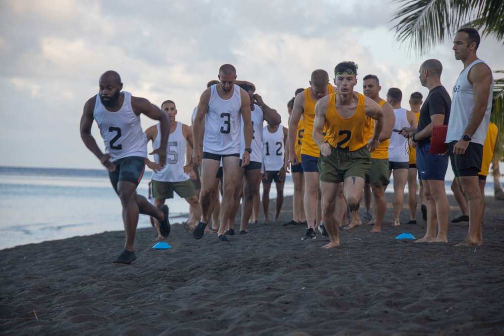 MARFORPAC Marines and French Armed Forces participate in a Run-Swim-Run