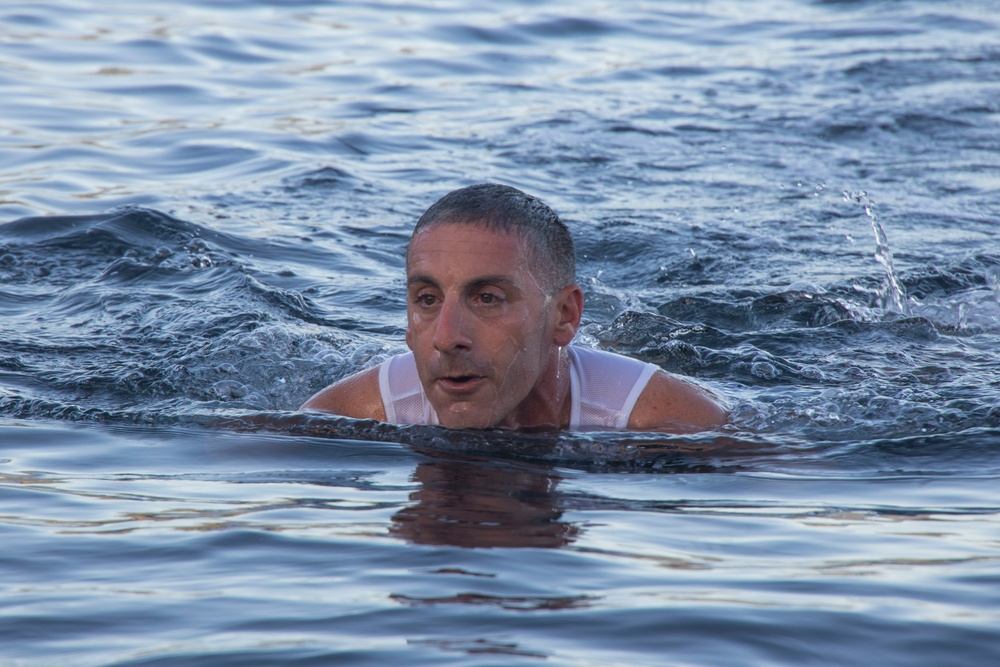 MARFORPAC Marines and French Armed Forces participate in a Run-Swim-Run