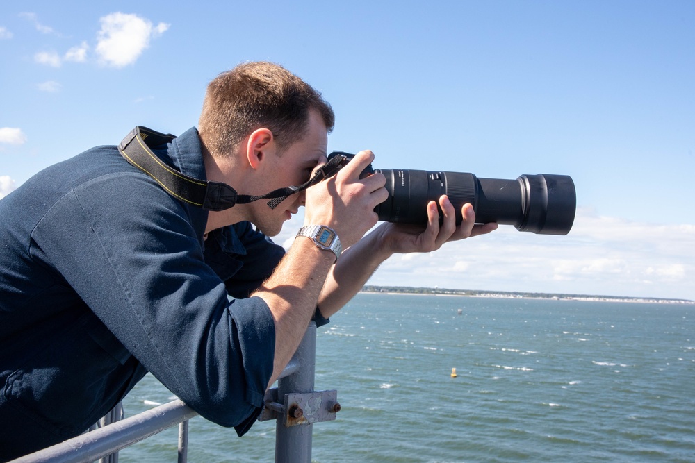 USS Bataan goes underway