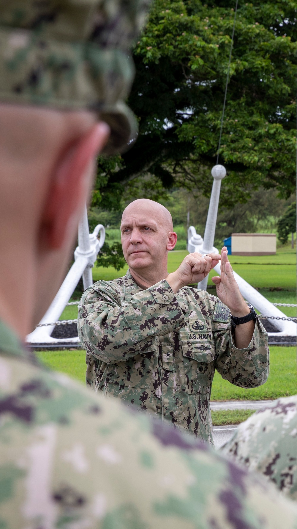 Rear Adm. Andros Visit CTF 75