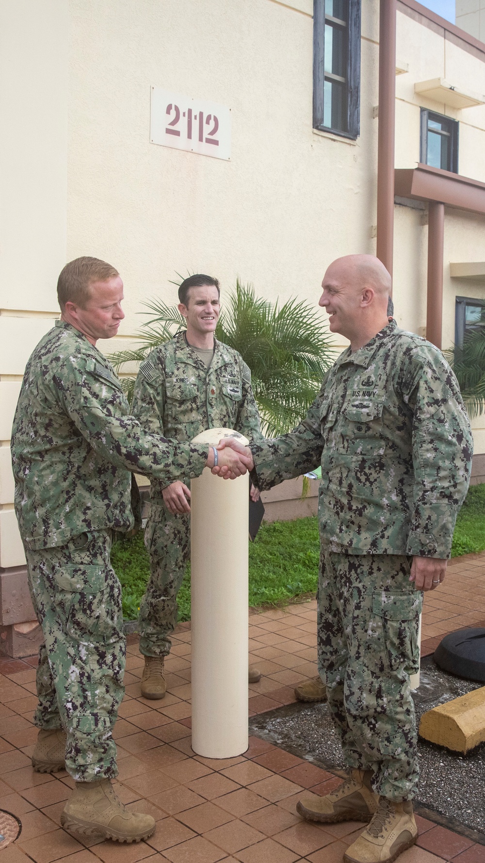 Rear Adm. Andros Visit CTF 75