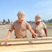Seabees prepare to build formwork in support of the Railhead Project in Poti, Georgia