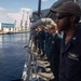 USS Nitze Departs Israel