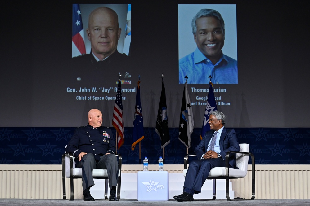 CSO Raymond and Google Cloud CEO Kurian panel discussion at ASC22