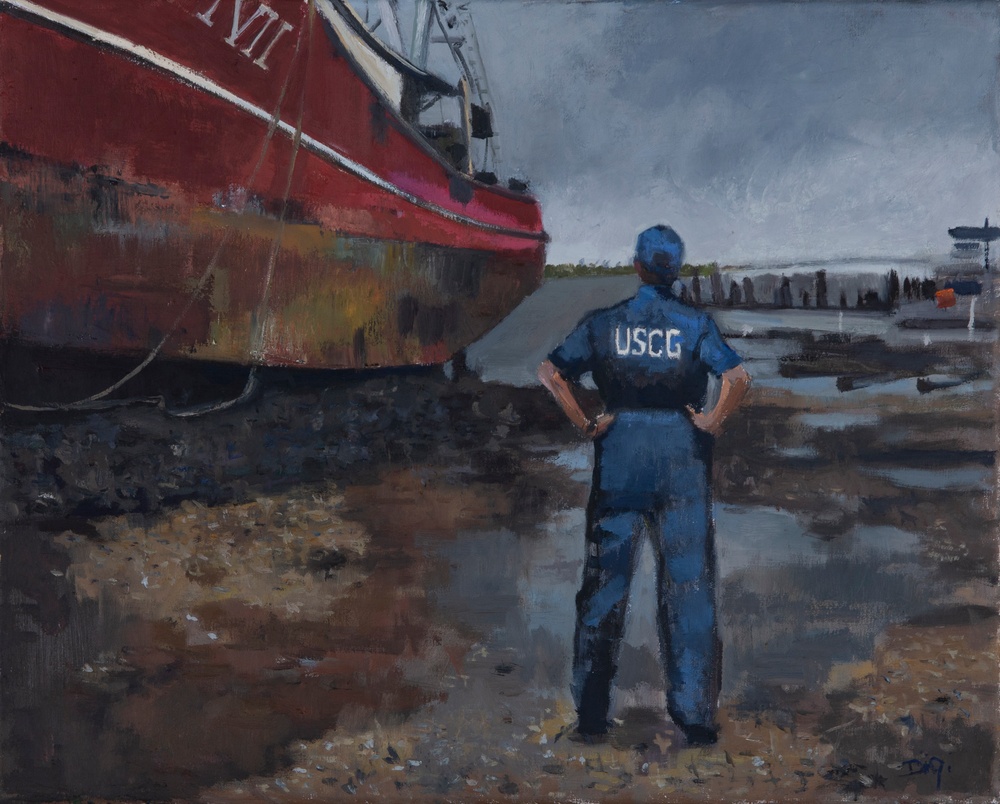 US Coast Guard Art Program 2022 Collection, Ob ID# 202206, &quot;Safety hazards,&quot; Amy Digi (6 of 38)