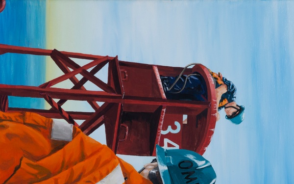 US Coast Guard Art Program 2022 Collection, Ob ID# 202210, "Buoy 34," Don Hatcher (10 of 38)