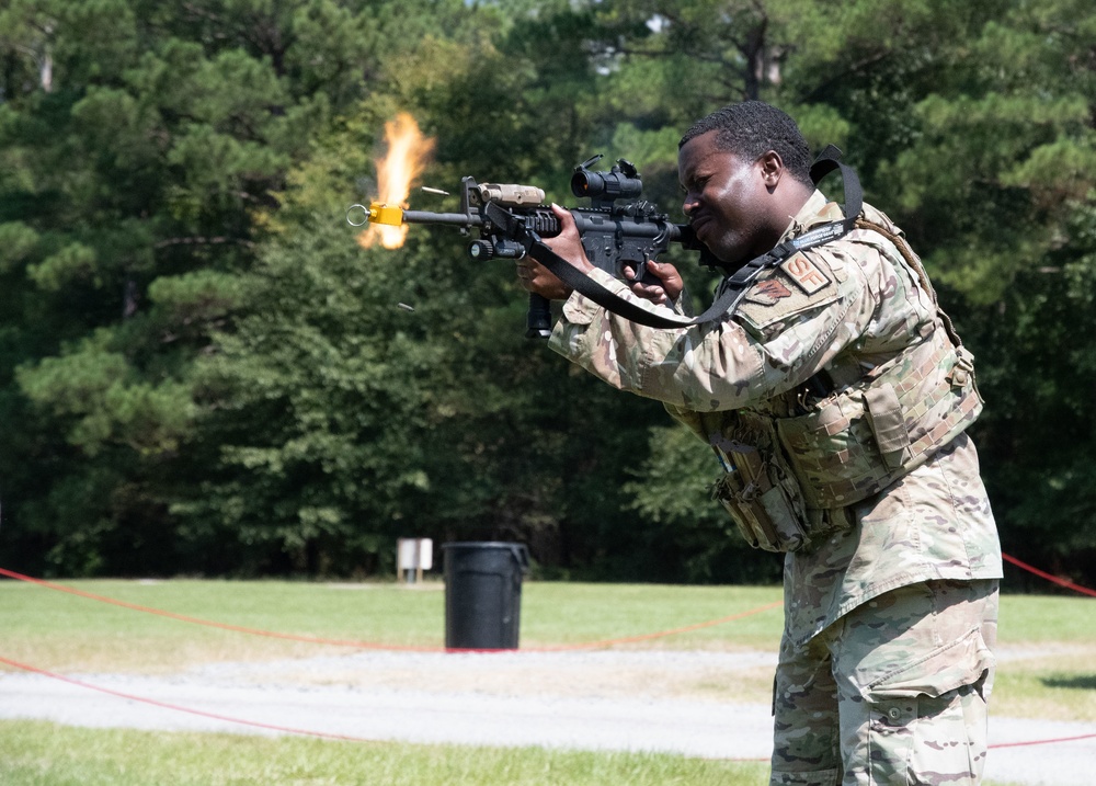U.S. Air Force Airmen with the 116th Security Forces Squadron participate in Exercise Firefox