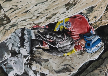 US Coast Guard Art Program 2022 Collection, Ob ID# 202213, "Saving Grace," Tom Hedderich (13 of 38)