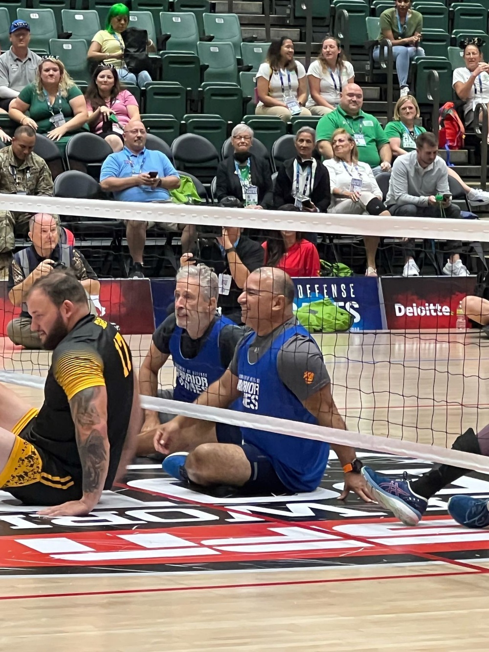 James D. Rodriguez, Assistant Secretary for VETS, Partakes in the Seated Volleyball Exhibition Game