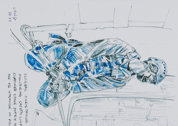 US Coast Guard Art Program 2022 Collection, Ob ID#202219, &quot;Safety lines,&quot; Richard Johnson (19 of 38)