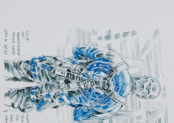 US Coast Guard Art Program 2022 Collection, Ob ID#202220, &quot;The notetaker,&quot; Richard Johnson (20 of 38)